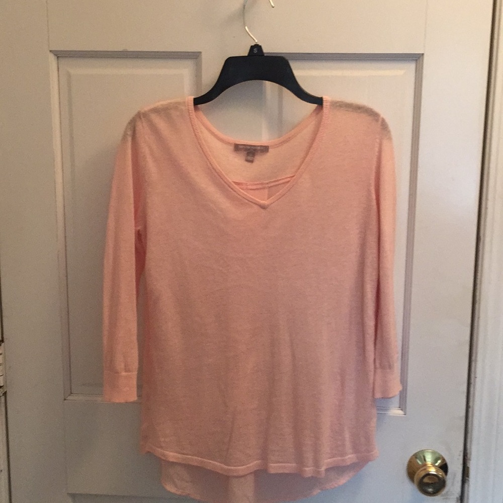 Light cotton tee with sheer back